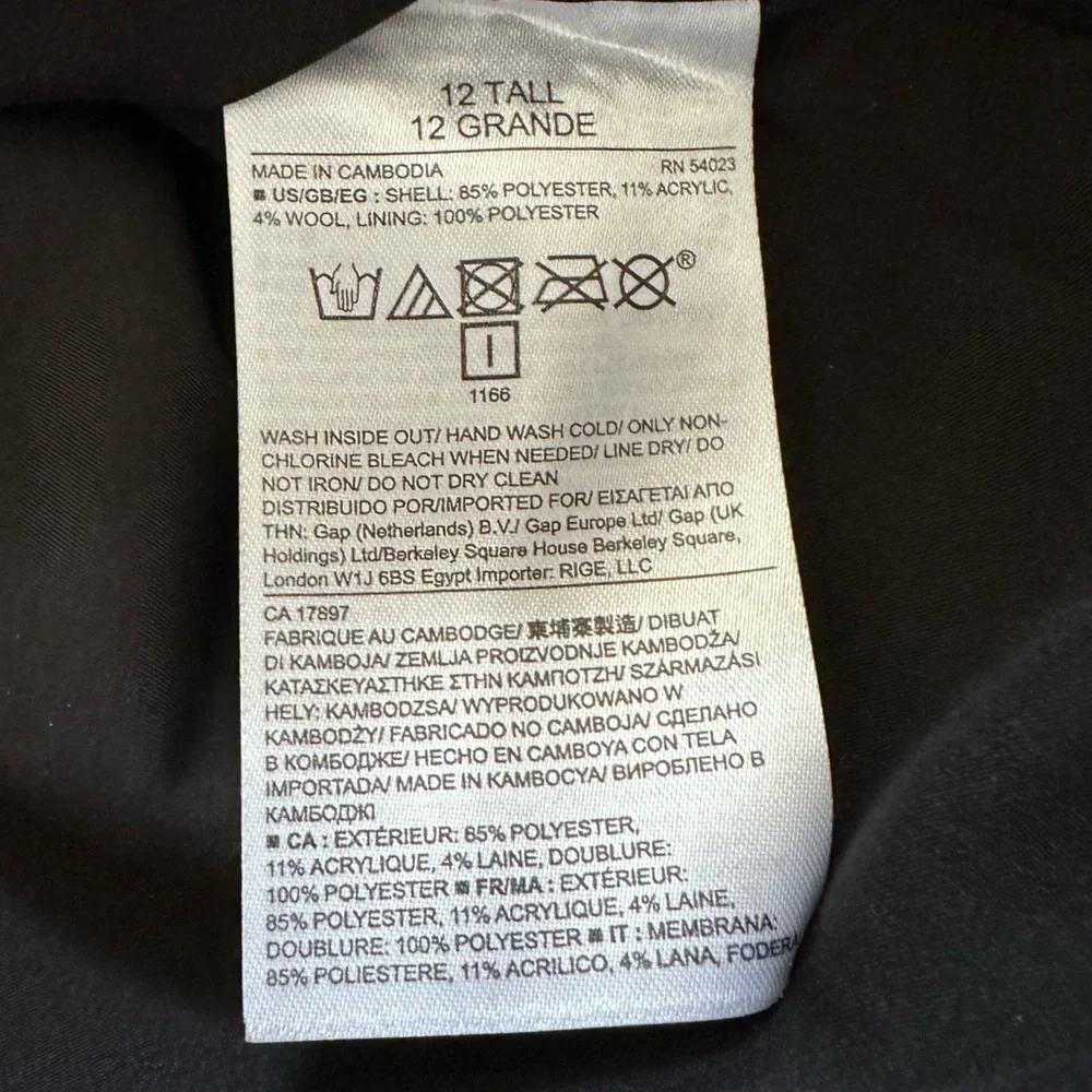 Banana Republic Metallic Tweed Pencil Skirt- Size 12 Tall NWTs - Picture 9 of 12